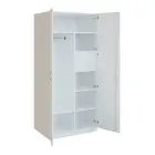 Q 26-80 skříň šatní, 2-dvéřová, 800x600x1800mm, bílá